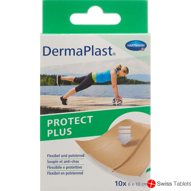 Dermaplast Protect Plus 6x10cm 10 Pieces buy online
