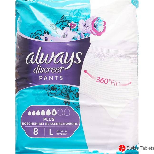 Always Discreet Inkontinenz Pants L Plus 8 Stück buy online