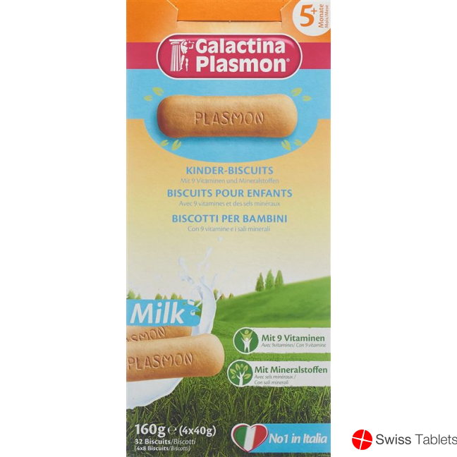 Galactina Plasmon Milk Kinder-Biscuits 40x 40g buy online