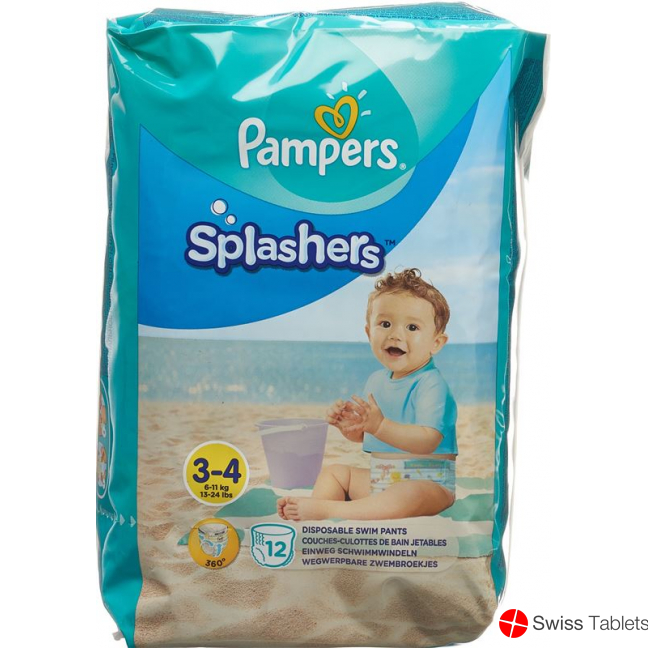 Pampers Splashers Grösse 3-4 Tragepack 12 Stück buy online
