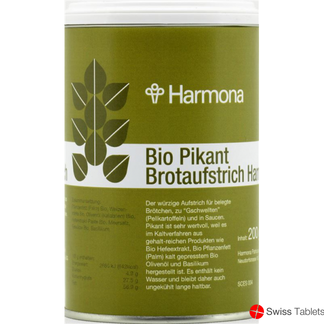 Harmona Brotaufstrich Pikant Bio Dose 200g buy online