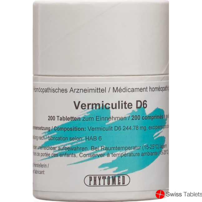 Phytomed Vermiculit Tabletten D 6 Dose 50g buy online