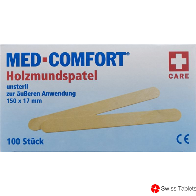 Ampri Holzmundspatel 150x18x1.6mm Unsteril Beutel 100 Stück buy online
