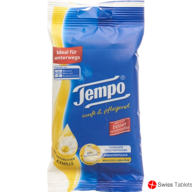 Tempo Toilettenpapier Feucht Sanft&Pflegend Travel 10 Stück buy online