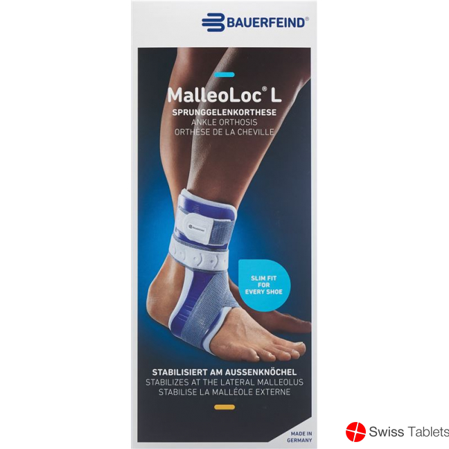 Malleoloc L Stabilizing Orthosis Universal Left Titanium buy online