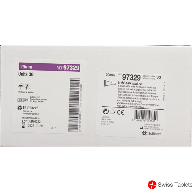 Hollister Inview Kondom Urinal 25mm Extra 30 Stück buy online