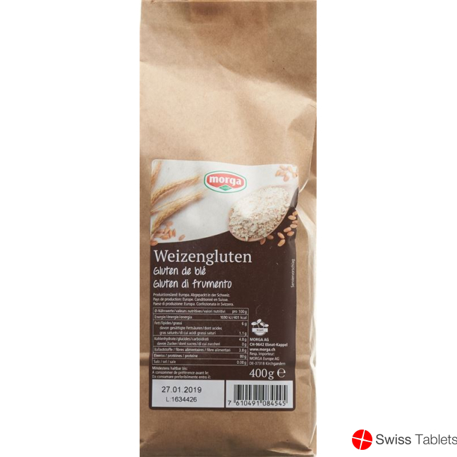 Morga Weizengluten Beutel 400g buy online