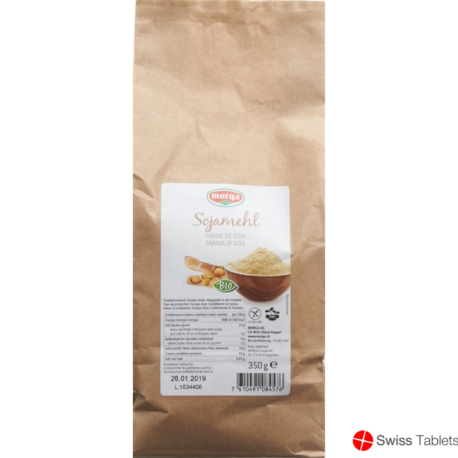 Morga Sojamehl Glutenfrei Bio Beutel 350g buy online