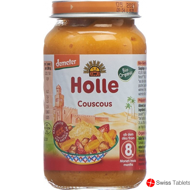 Holle Couscous glass from the 8th month Organic 220g buy online