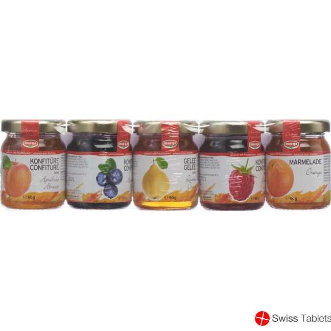 Morga Midget Konfitüre Fruchtzucker 5x 60g buy online