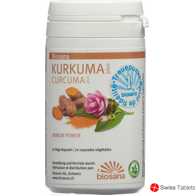 Biosana Kurkuma Plus Kapseln Dose 70 Stück buy online