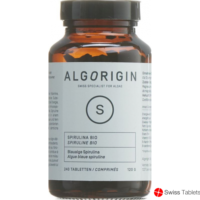 Algorigin Spirulina Tabletten Bio Flasche 240 Stück buy online
