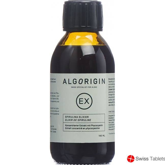 Algorigin Spirulina Elixier Phycocyanine Flasche 140ml buy online