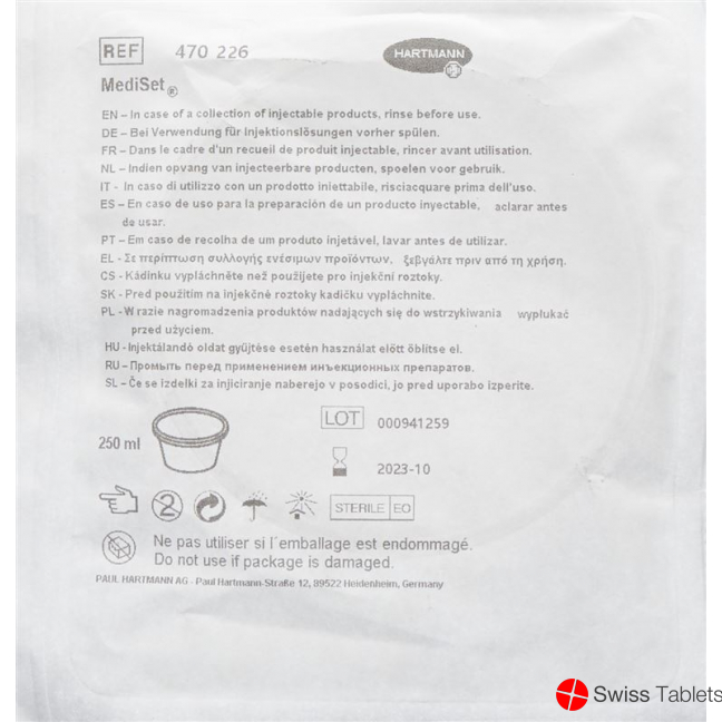 Mediset cup 250ml buy online