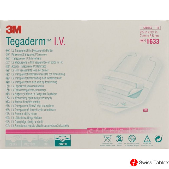 3M Tegaderm Iv für Katheter 7x8.5cm 100 Stück buy online