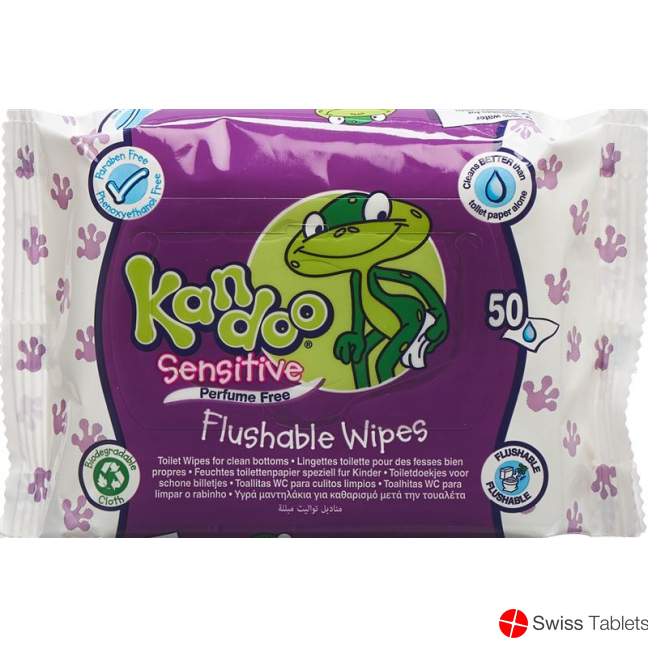 Kandoo Feuchttücher Sensitive (neu) 50 Stück buy online