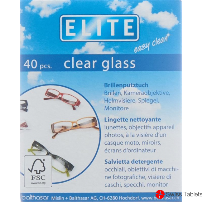 Elite Brillenputztüchlein 40 Stück buy online