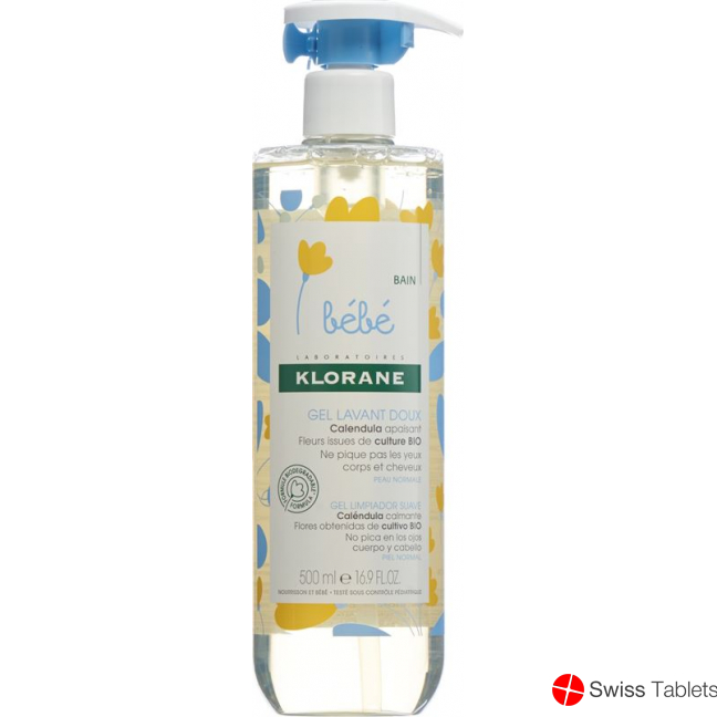Klorane Bebe Tender foam gel 500ml buy online