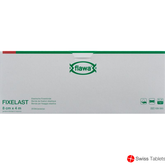 Flawa Fixelast Fixierbinde 8cmx4m In Cellux 20 Stück buy online