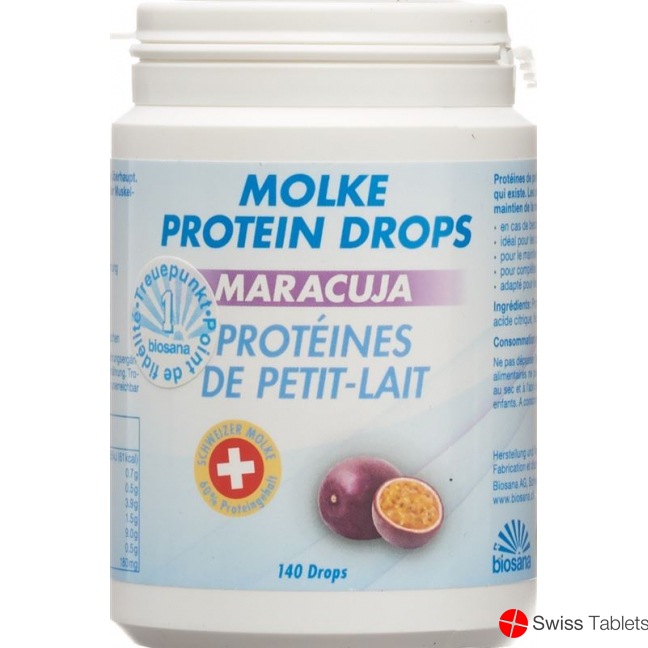 Biosana Molke Protein Drops Maracuja 140 Stück buy online