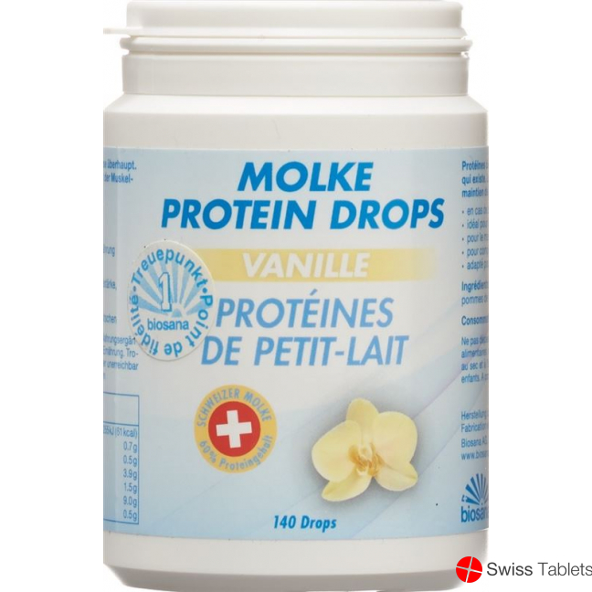 Biosana Molke Protein Drops Vanille 140 Stück buy online