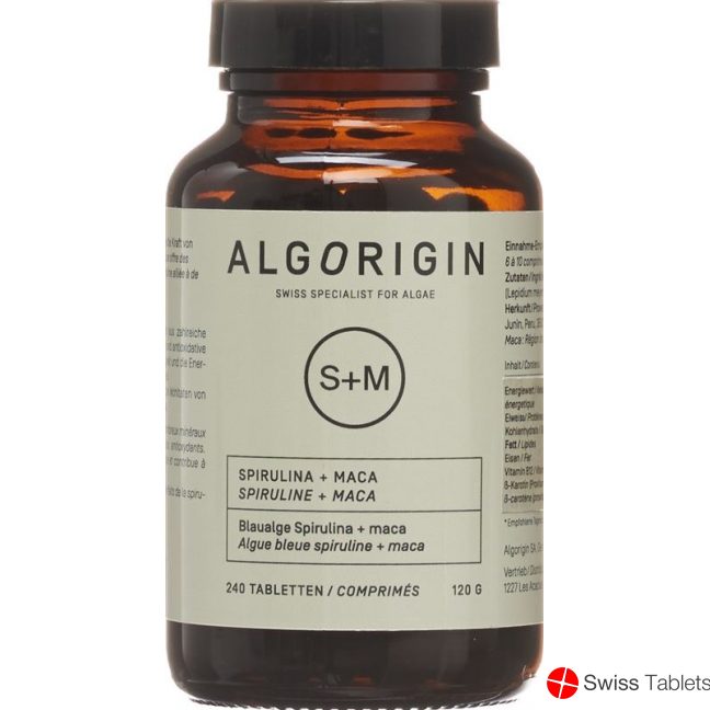 Algorigin Spiruline + Maca Tabletten 240 Stück buy online