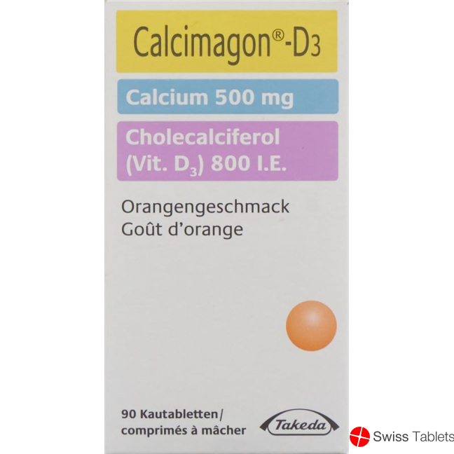 Calcimagon D3 500/800 Orange (o Aspar) Dose 90 Stück buy online