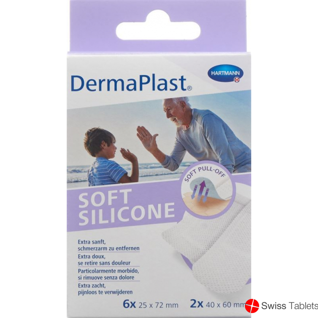 Dermaplast Soft Silicone Strips 8 pieces buy online