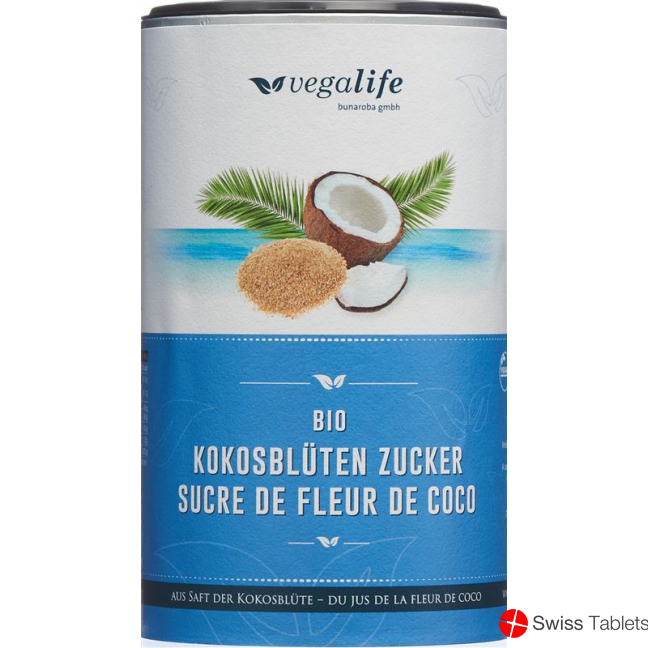 Vegalife Kokosblüten Zucker Dose 450g buy online