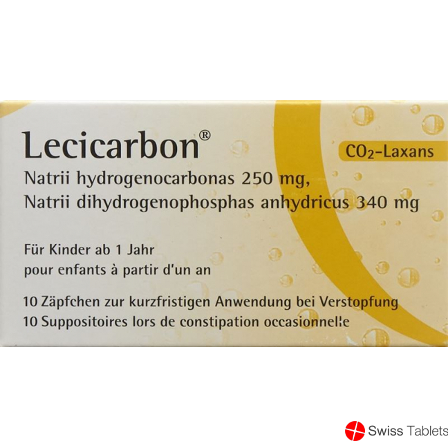 Lecicarbon Zäpfchen Kind 10 Stück buy online