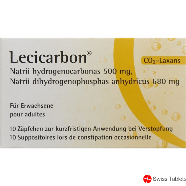 Lecicarbon für Erwachsene 10 Zäpfchen buy online