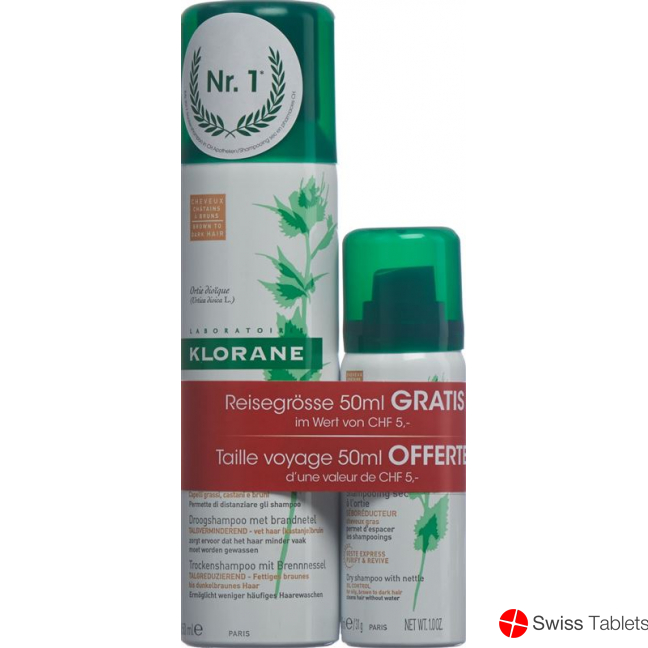 Klorane Trockenshampoo Brennness Getoent 150+50ml buy online