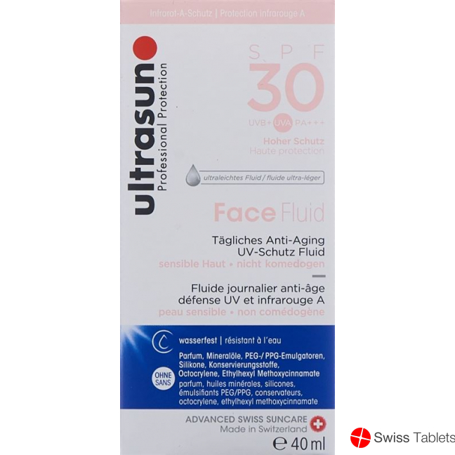 Ultrasun Face Fluid SPF 30 bottle 40ml buy online