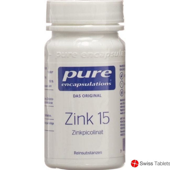 Pure zinc 15 zinc picolinate tin 60 pieces buy online