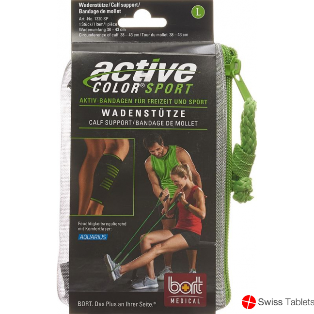 Bort Activecolor Sport Wadenstütze L Schwarz buy online