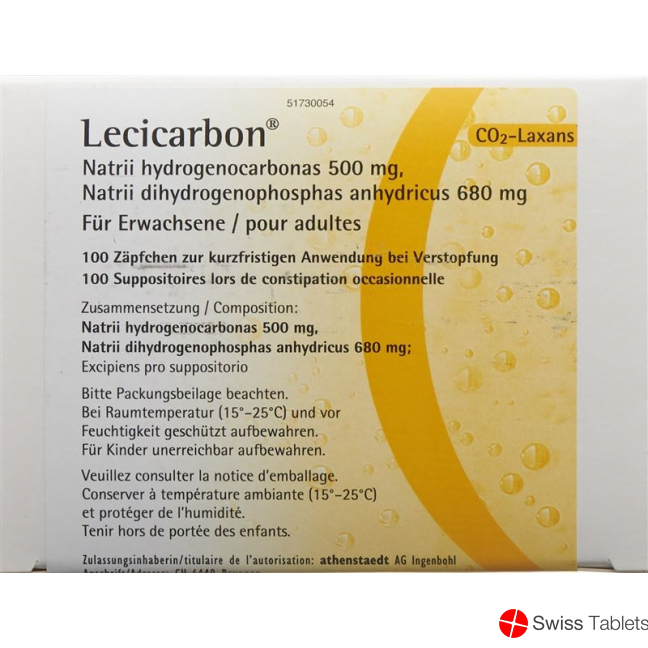 Lecicarbon Zäpfchen Erwachsene 100 Stück buy online