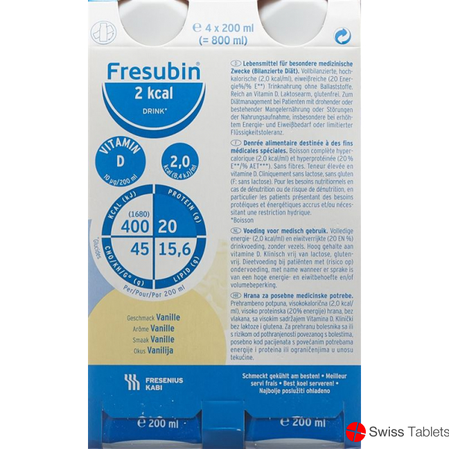 Fresubin 2 Kcal Drink Vanille Neu 4 Flasche 200ml buy online