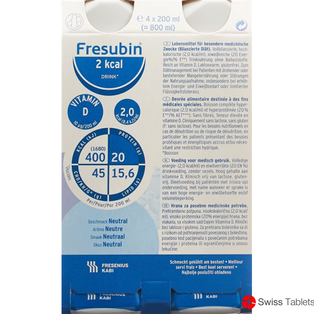 Fresubin 2 Kcal Drink Neutral Neu 4 Flasche 200ml buy online