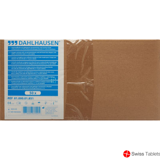 Dahlhausen Sauerstoffbrille Gebog F Erwach 50 Stück buy online