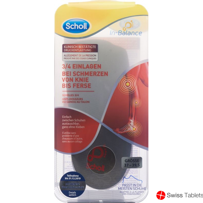 Scholl In-Balance Insoles 37-39.5 2 pieces buy online