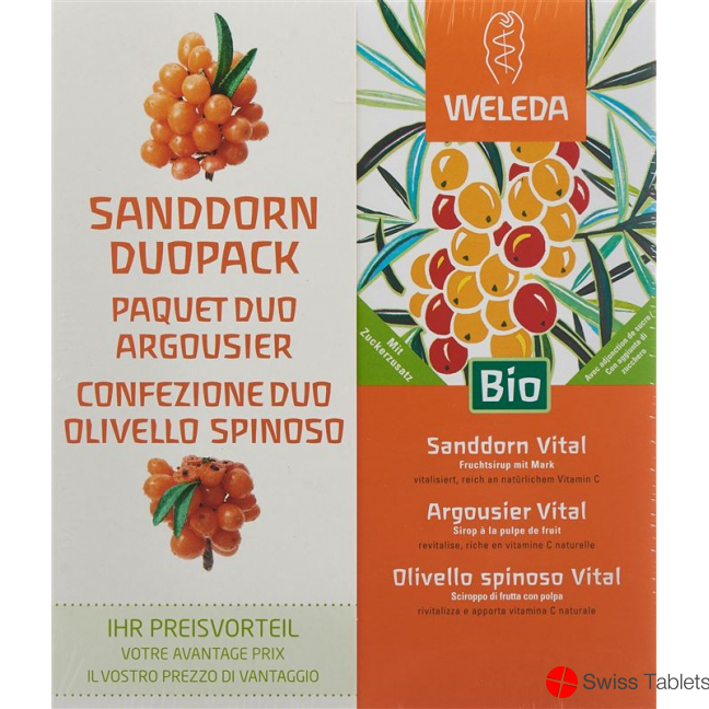 Weleda Sanddorn Vital Sirup Duo 2x 250ml buy online
