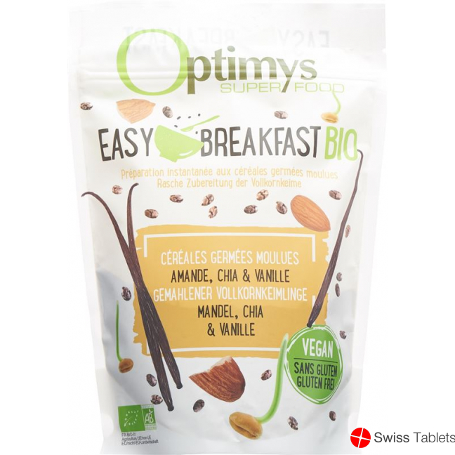 Optimys Easy Breakfast Mandel Chia Vanil Bio 350g buy online