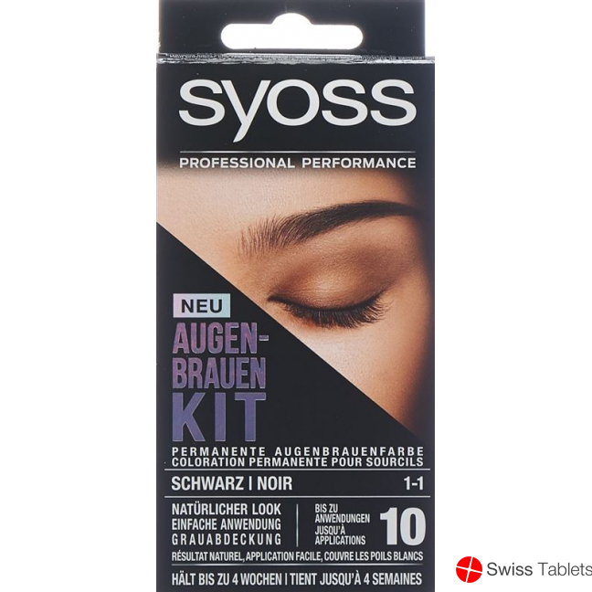 Syoss Augenbrauen-Kit Schwarz 10ml buy online