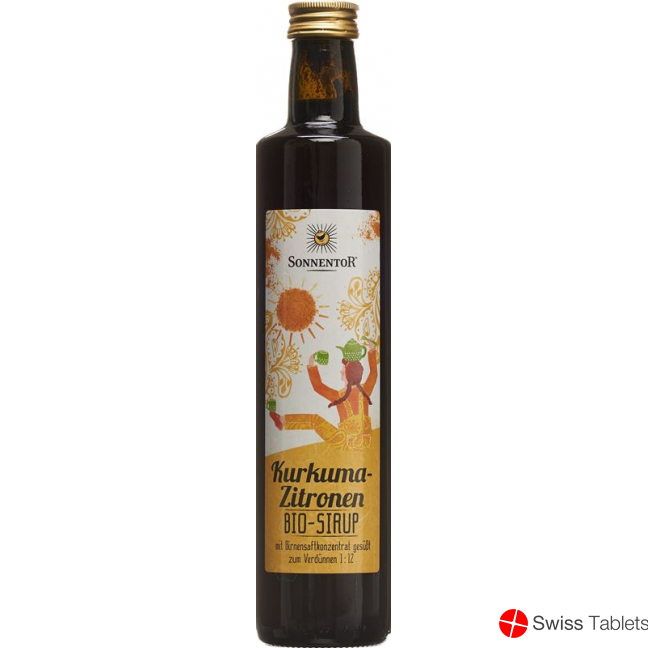 Sonnentor Kurkuma-Zitronen Sirup Flasche 500ml buy online
