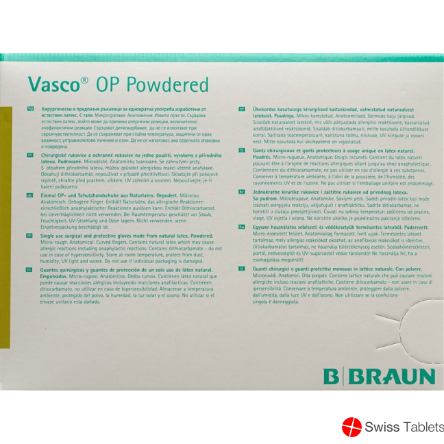 Vasco Op Powdered Grösse 6.5 50 Paar buy online