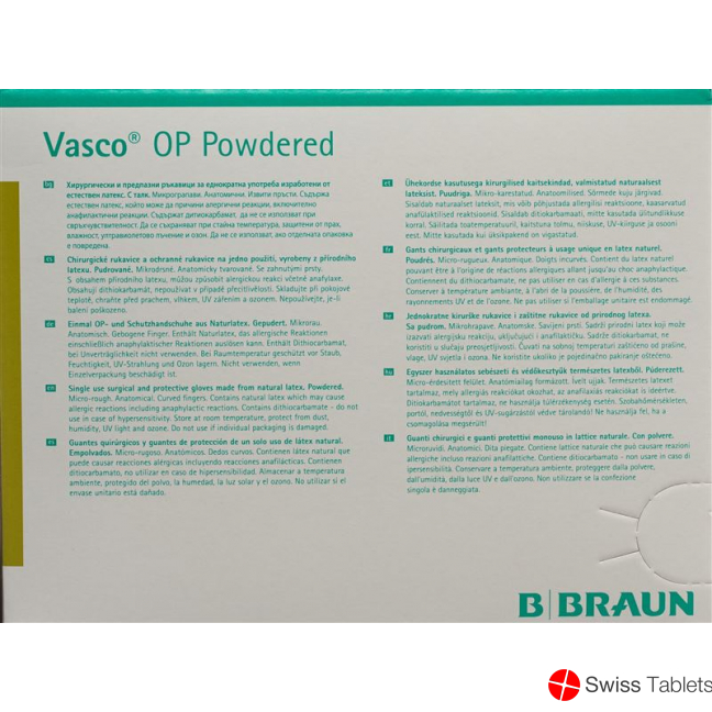 Vasco Op Powdered Grösse 7 50 Paar buy online