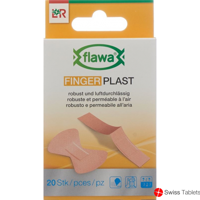 Flawa Finger Plast Robustes Textilpfl 2 Grösse 20 Stück buy online