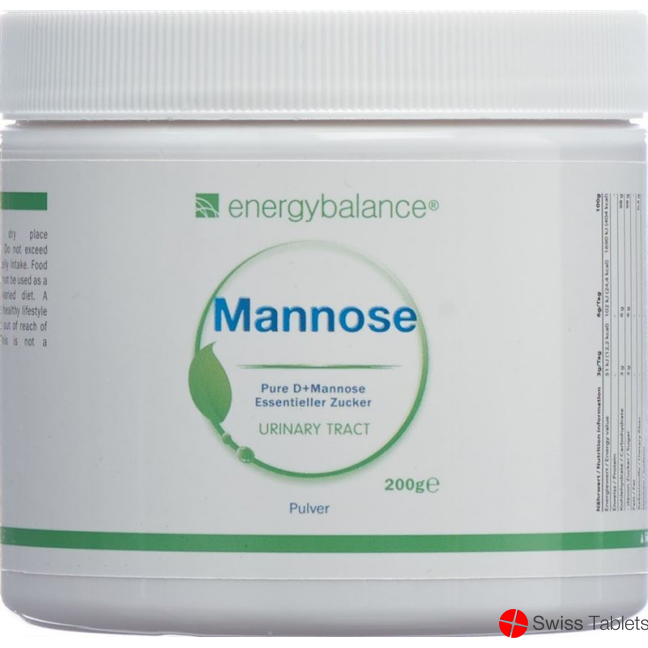 Energybalance Mannose Pulver Hochrein Dose 200g buy online