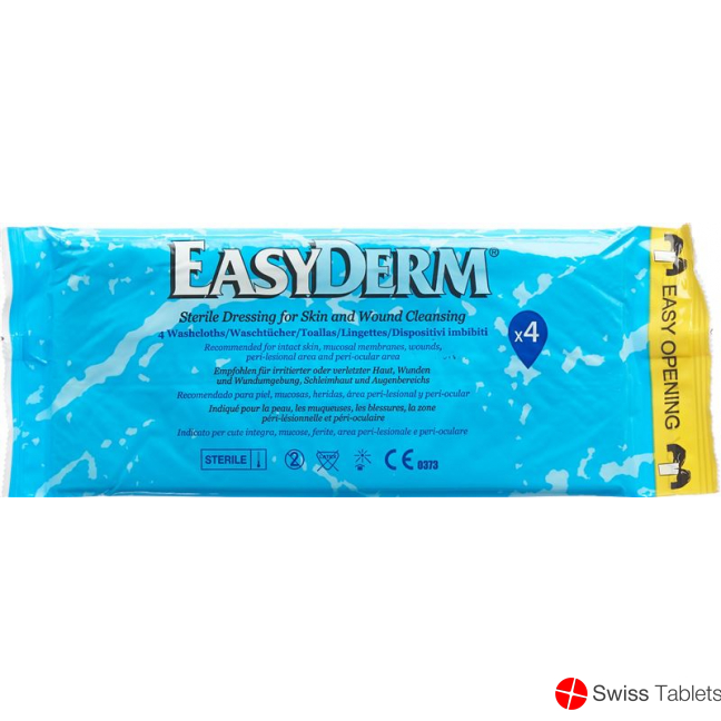Easyderm Vorbefeuchtetes Waschtuch Steril 4 Stück buy online