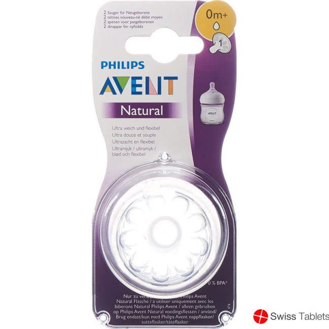 Avent Philips Natural Sauger 1 0m 2 Stück buy online